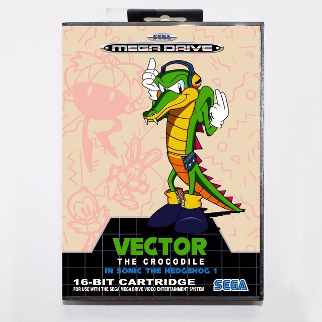 Vector The Crocodile In Sonic The Hedgehog Bit Md Game Card 640x640 Vector The Crocodile In Sonic The Hedgehog Bit Md Game Card
