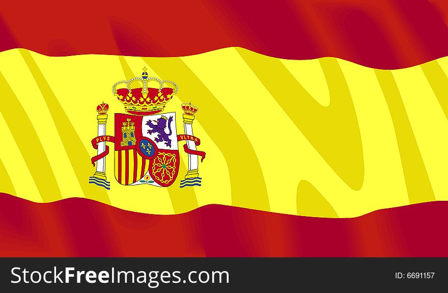 880x575 Vector Spanish Flag
