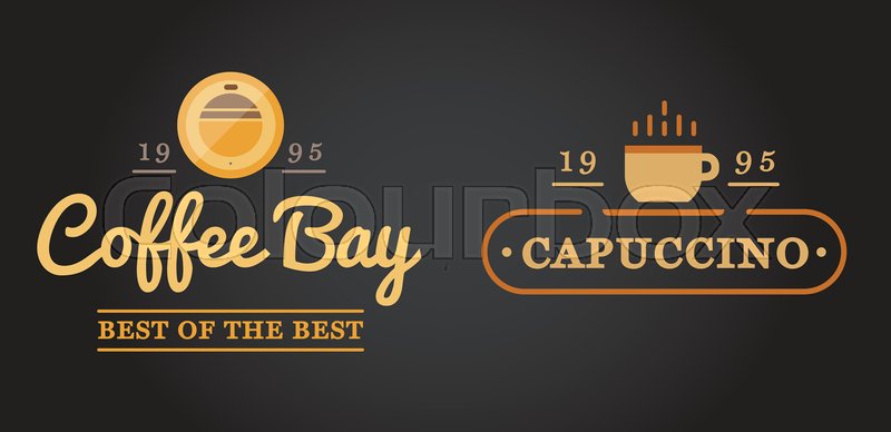 800x388 Set Of Vector Coffee Logotype Stock Vector Colourbox