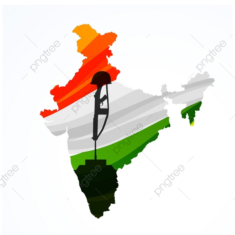 800x800 Map Of India With Amar Jyoti Vector Design Illustration, Map