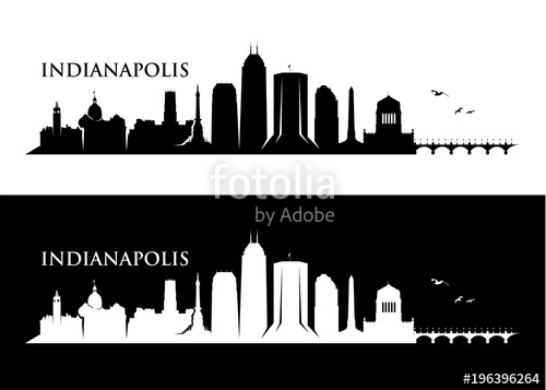500x357 Indianapolis Skyline Stock Image And Royalty Free Vector