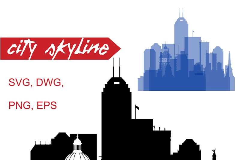 800x533 Indianapolis Vector Skyline