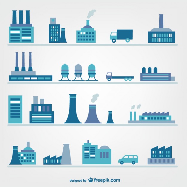 626x626 Factories And Industry Icons Vector Free Download
