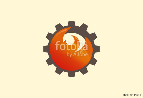 500x342 Fire Gear Logo Vector Industries Stock Image And Royalty Free