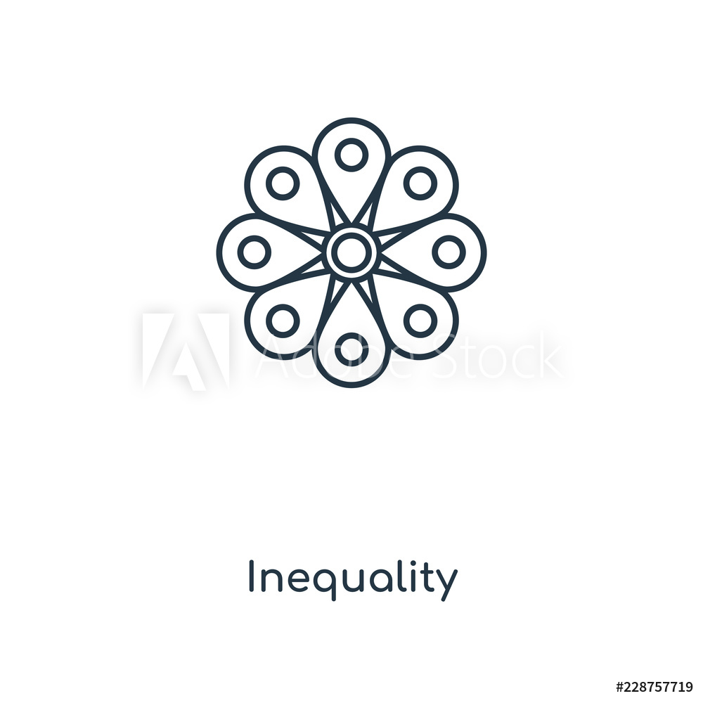 1000x1000 Photo Art Print Inequality Icon Vector Europosters