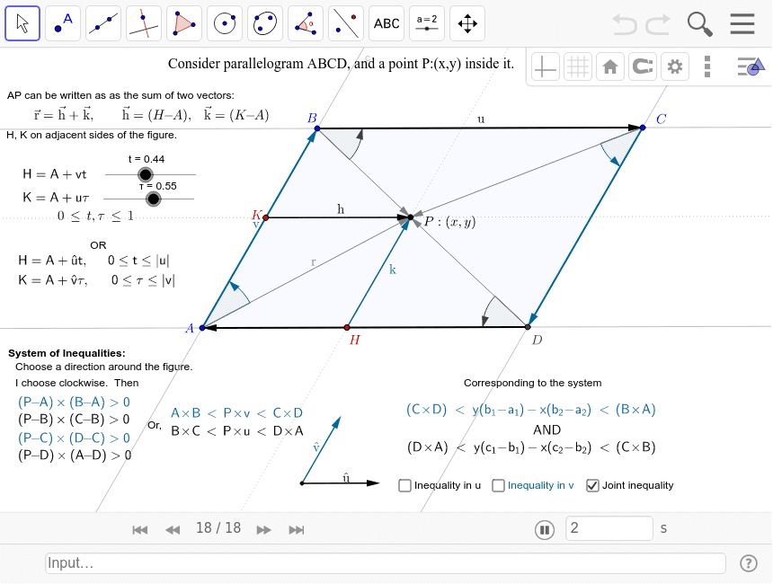 860x650 Vector Algebra Inequalities In The Plane Geogebra