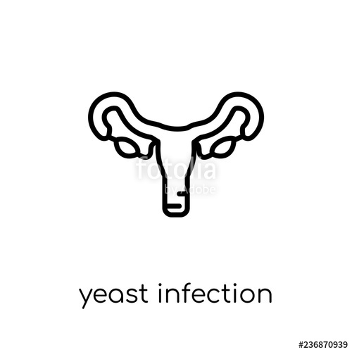 500x500 Yeast Infection Icon Trendy Modern Flat Linear Vector Yeast