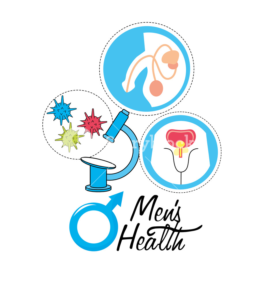 919x1000 Masculine Urinary System With Virus Infection Vector Illustration