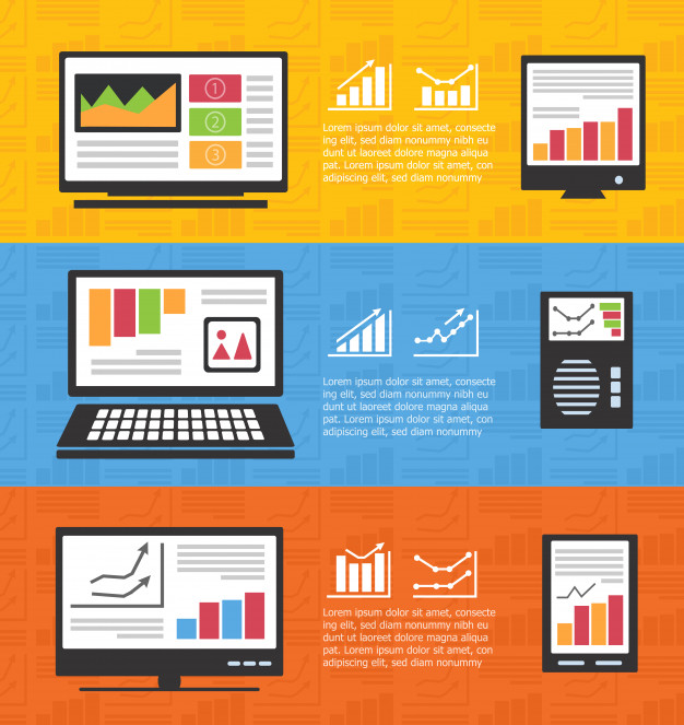 626x663 Infographics With Computers And Informatics Business Vector