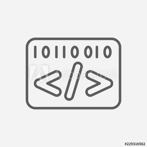 500x500 Informatics Icon Line Symbol Isolated Vector Illustration Of Icon
