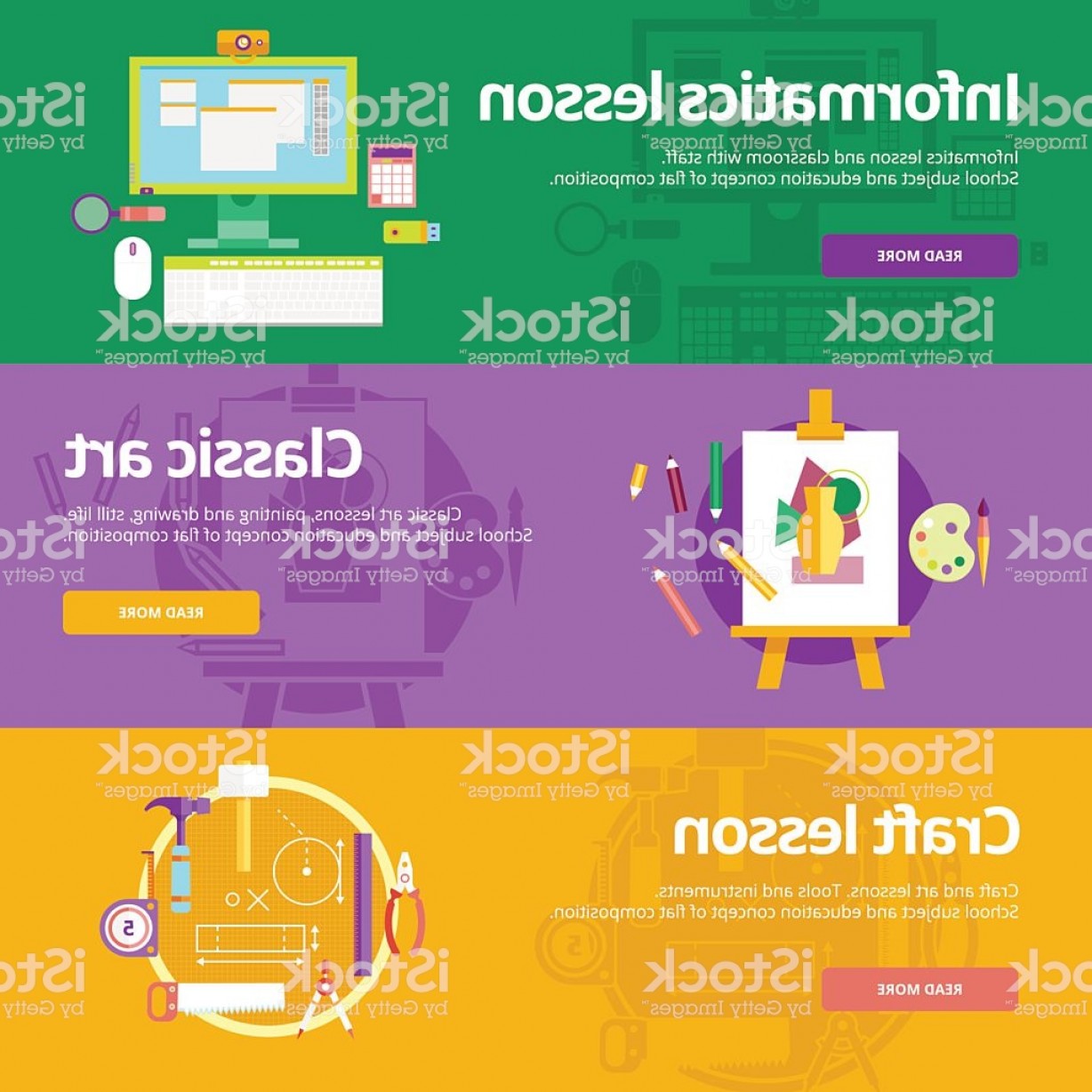 1228x1228 Flat Design Concepts For Informatics Classic Art Craft Lessons Gm