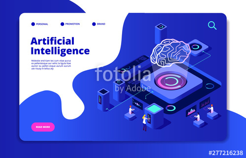 Artificial Intelligence Landing Smart Digital Brain Networking 500x322 Artificial Intelligence Landing Smart Digital Brain Networking