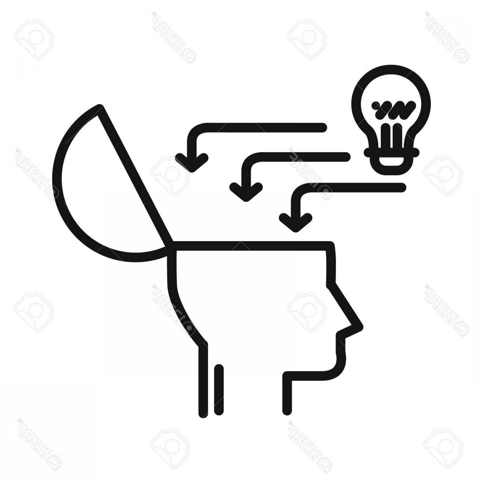 Photostock Vector Open Minded Personality Illustration Design 1560x1560 Photostock Vector Open Minded Personality Illustration Design