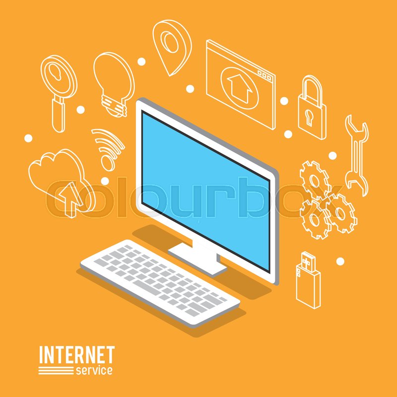 Internet Service Infographic Over Stock Vector Colourbox 800x800 Internet Service Infographic Over Stock Vector Colourbox