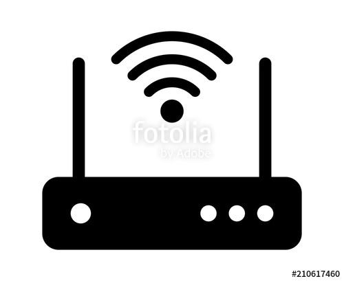 Internet Service Wireless Router Modem With Wifi Signal Flat 500x409 Internet Service Wireless Router Modem With Wifi Signal Flat