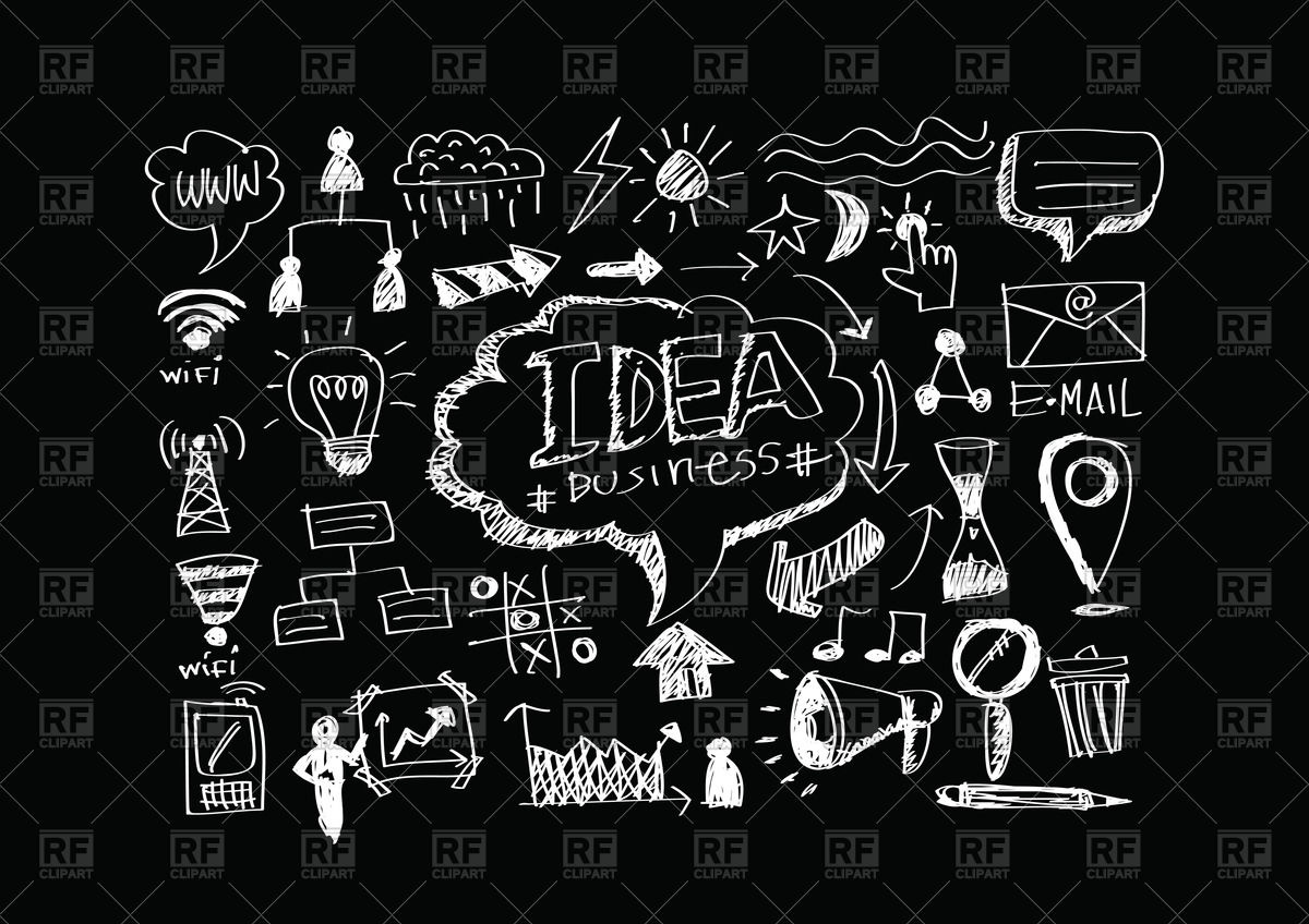 Internet Services Icons On Black Background 1200x848 Internet Services Icons On Black Background