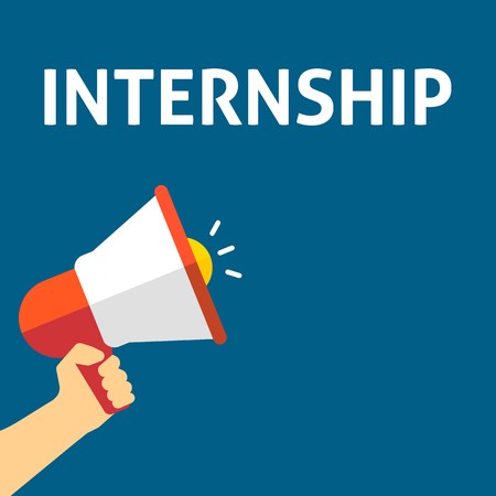 450x450 Internship Announcement Hand Holding Megaphone With Speech Bubble