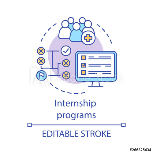 500x500 Internship Program Concept Icon