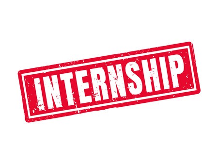 450x338 Internship In Red Stamp Style, White Background Royalty Free