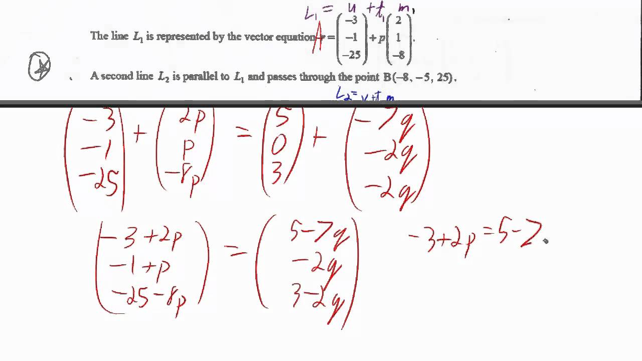 Intersection Of Two Lines With Vectors 1280x720 Intersection Of Two Lines With Vectors