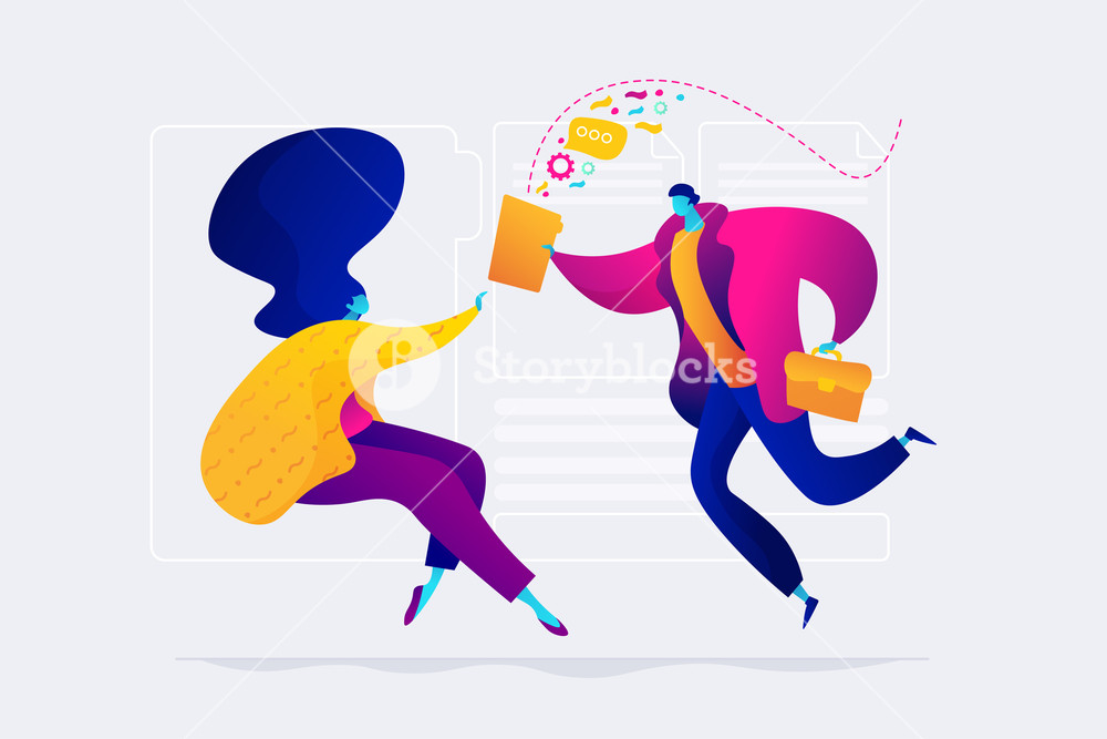 1000x667 Job Interview Concept Vector Illustration Royalty Free Stock