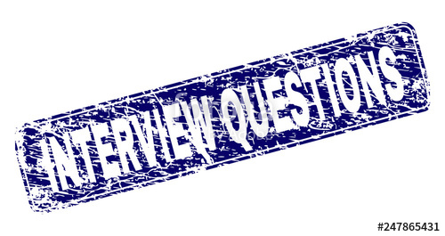 500x265 Interview Questions Stamp Seal Print With Distress Texture Seal