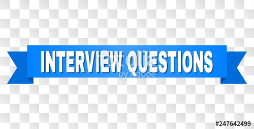 500x253 Interview Questions Text On A Ribbon Designed With White Title