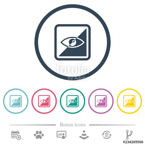 Invert Object Flat Color Icons In Round Outlines Stock Image 500x500 Invert Object Flat Color Icons In Round Outlines Stock Image