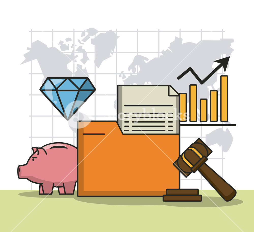 1000x916 Business Stock Exchange Money And Investments Vector Illustration