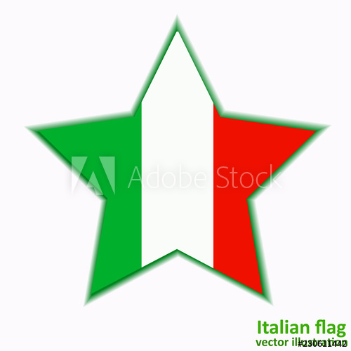 Button With Flag Of Italia Vector 500x500 Button With Flag Of Italia Vector