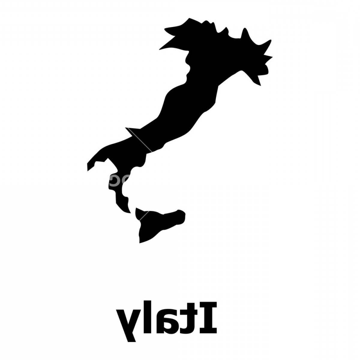 1200x1200 Italy Map Icon Simple Illustration Of Italy Map Vector Icon