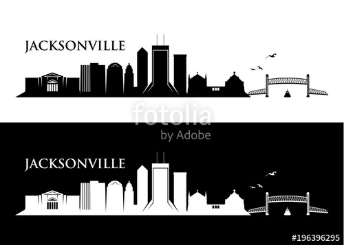Jacksonville Skyline Stock Image And Royalty Free Vector 500x357 Jacksonville Skyline Stock Image And Royalty Free Vector
