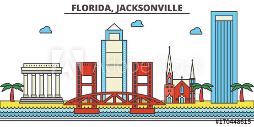 Florida, Jacksonville City Skyline Architecture, Buildings 500x250 Florida, Jacksonville City Skyline Architecture, Buildings