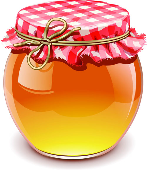 500x581 Jar With Honey Vector Graphics Free Vector In Adobe Illustrator