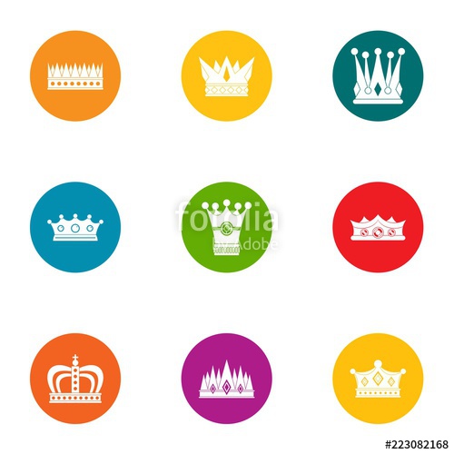 500x500 Jewel Icons Set Flat Set Of Jewel Vector Icons For Web Isolated