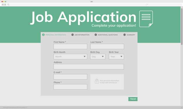 626x375 Illustation Of Job Application Vector Free Download