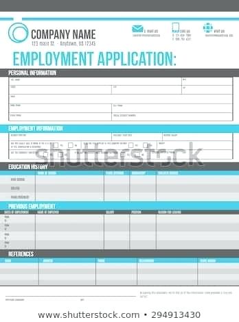 348x470 Employment Job Application Template Design Stock Vector Example Uk