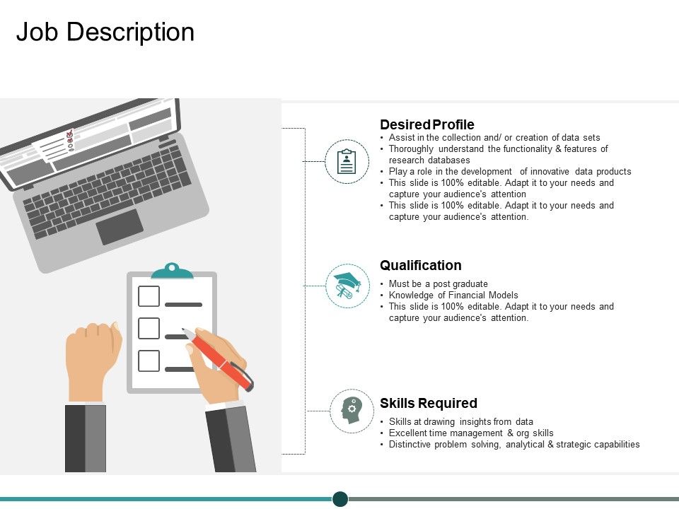 960x720 Job Description Ppt Powerpoint Presentation Summary Vector