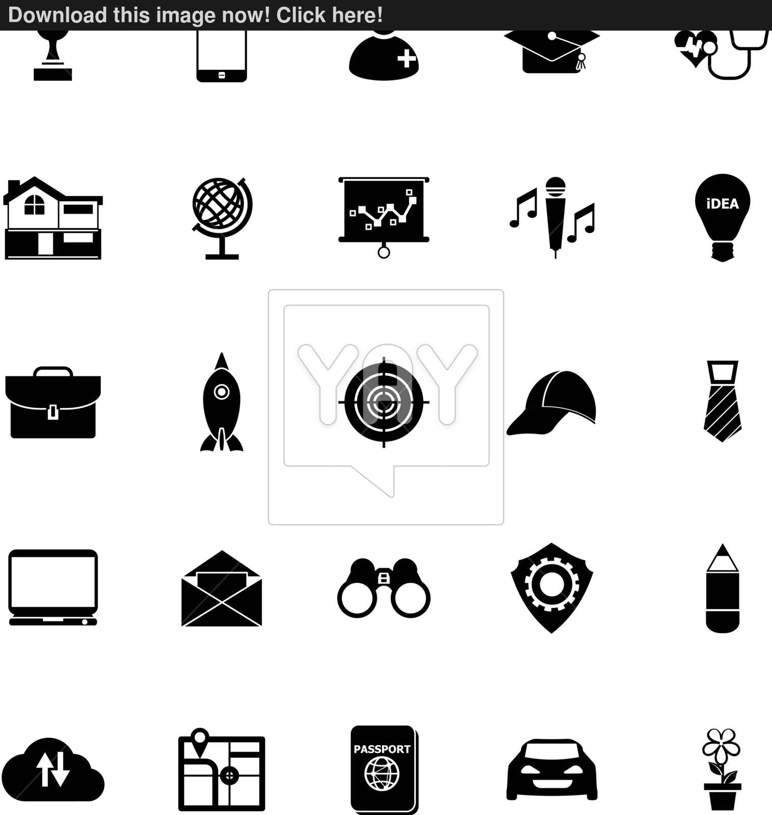 1515x1600 Job Description Icons On White Background Vector