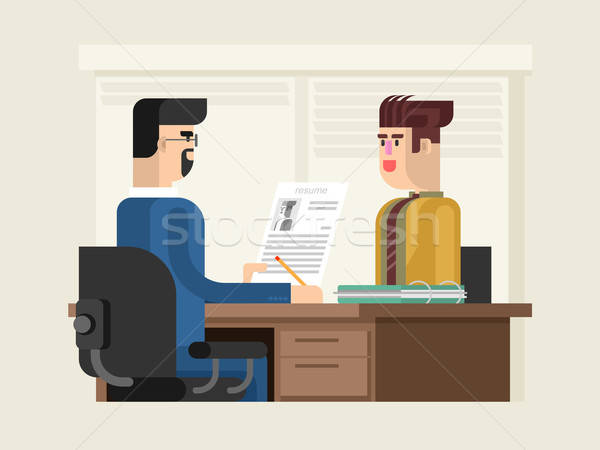 600x450 Job Interview Flat Design Vector Illustration Jossdiim