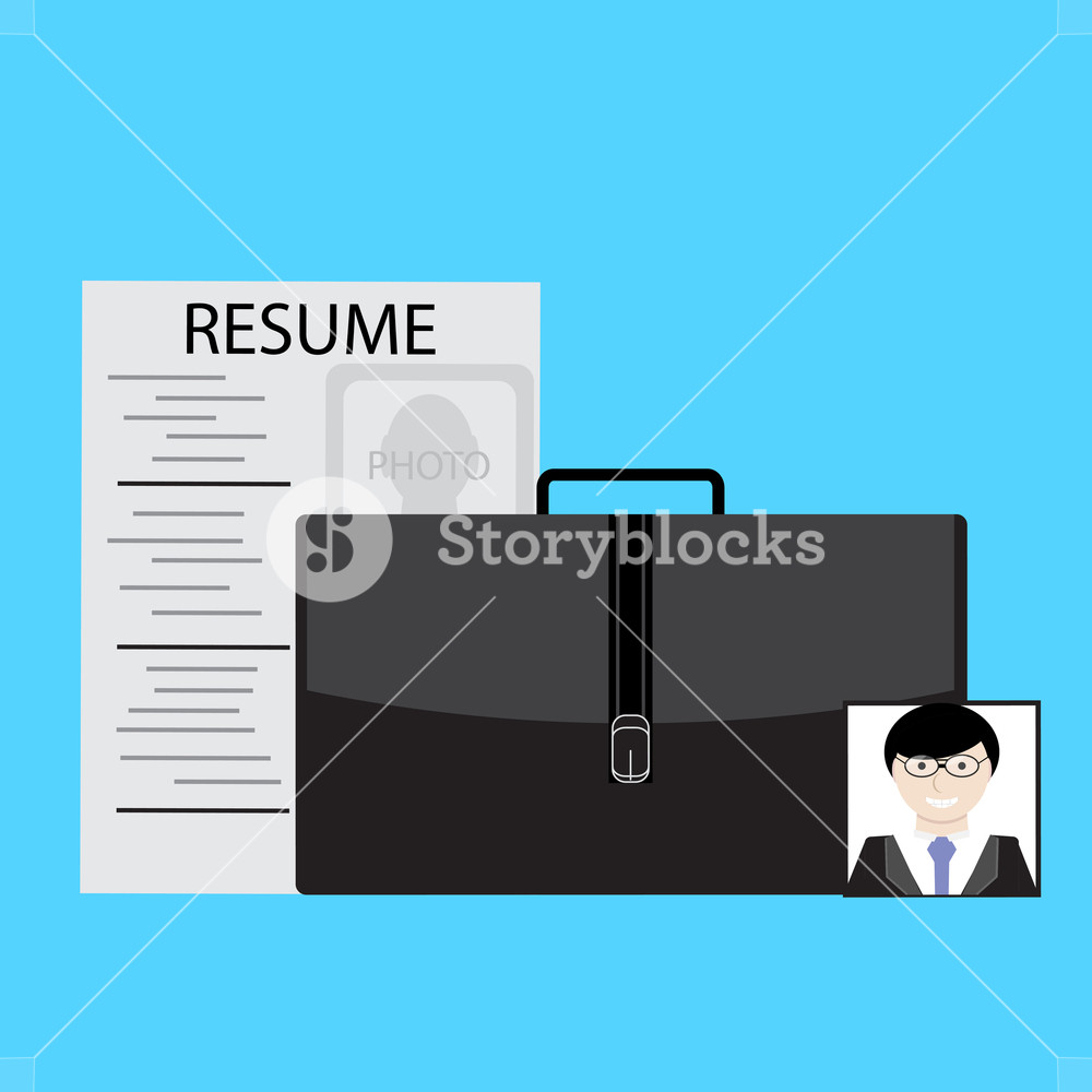 1000x1000 Job Search, Resume And Photo Vector Job Interview, Illustration