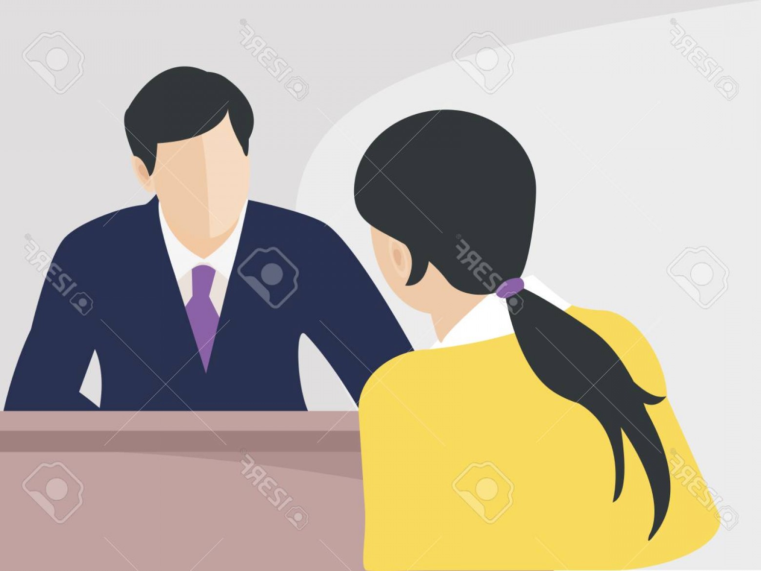 1560x1170 Photostock Vector Job Interview Vector Illustration Cqrecords