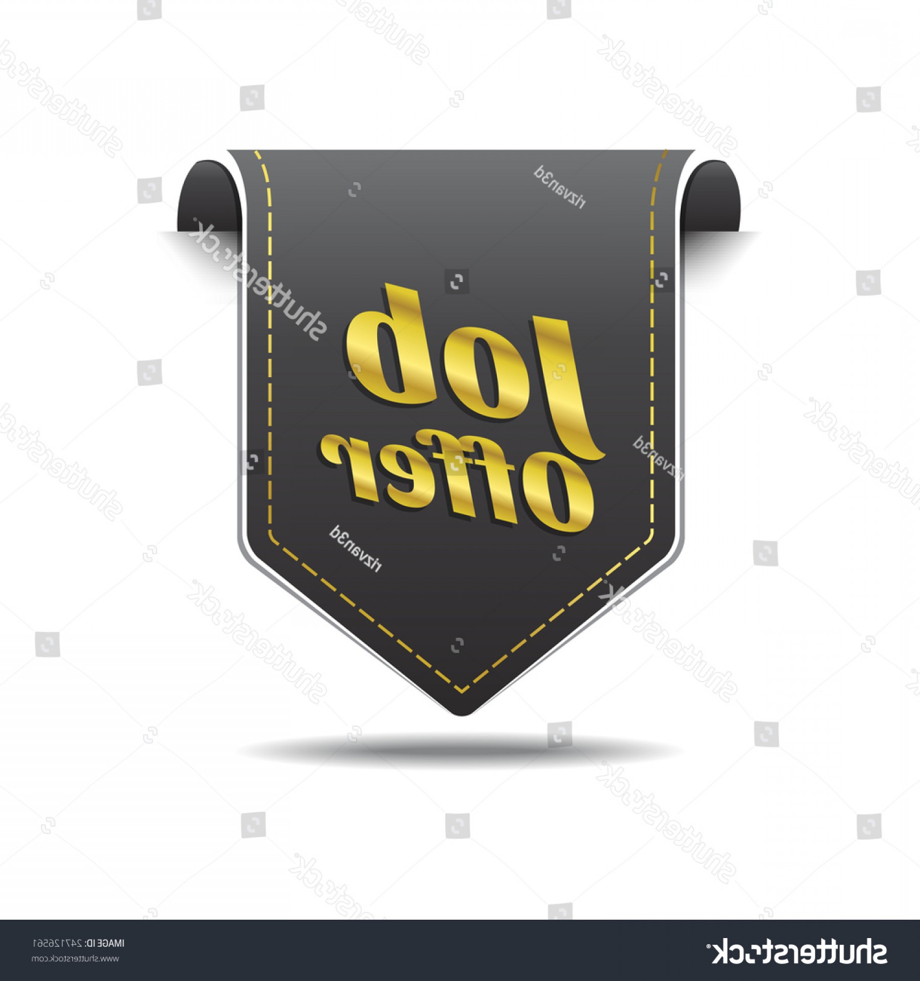 1800x1920 Job Offer Golden Vector Icon Design Createmepink