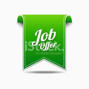 300x300 Job Offer Green Vector Icon Design Premium Clipart