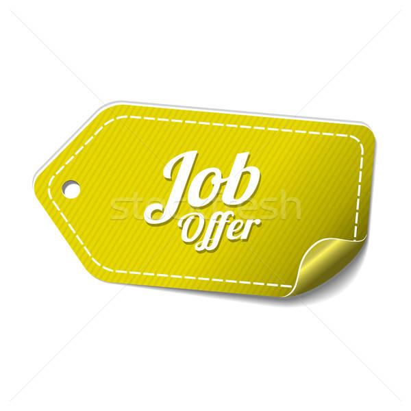 600x600 Job Offer Yellow Vector Icon Design Vector Illustration Rizwan