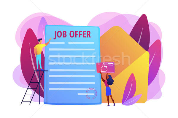 600x400 Job Offer Concept Vector Illustration Vector Illustration Andrei