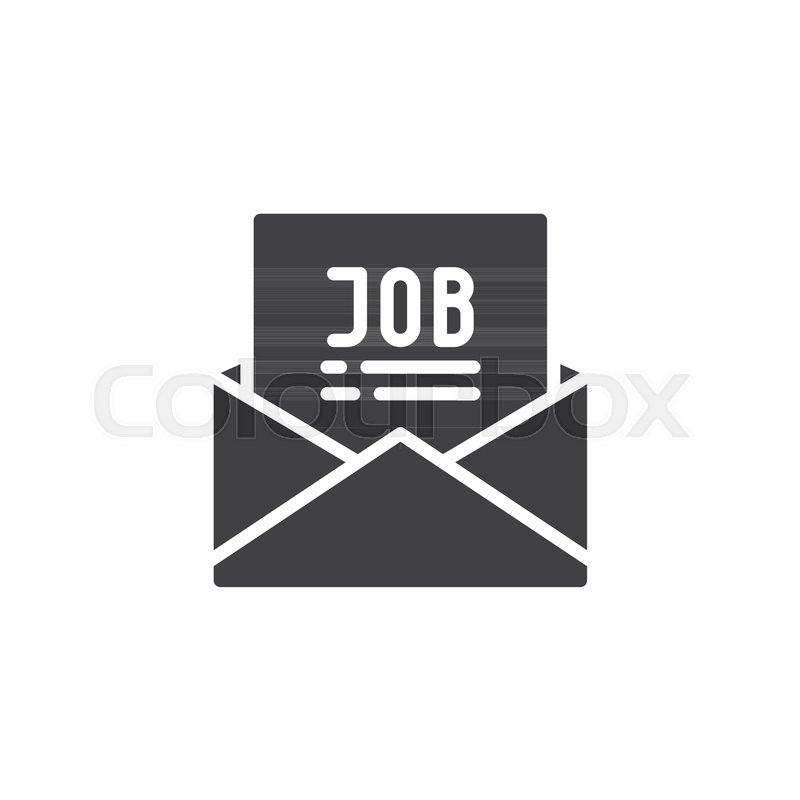 800x800 Mail With Job Offer Vector Icon Stock Vector Colourbox