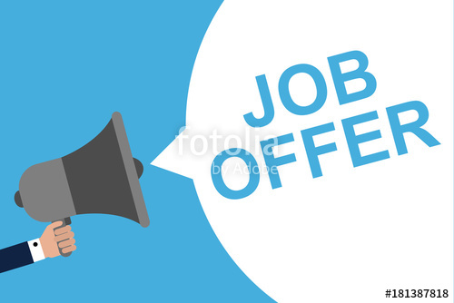 500x334 Hand Holding Megaphone With Speech Bubble Job Offer Announcement