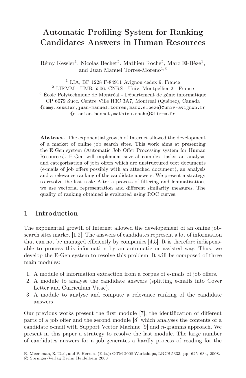 850x1305 Pdf Automatic Profiling System For Ranking Candidates Answers