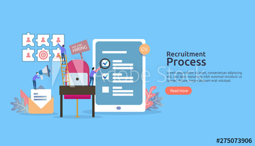 500x286 Job Hiring, Online Recruitment Concept Empty Chair People